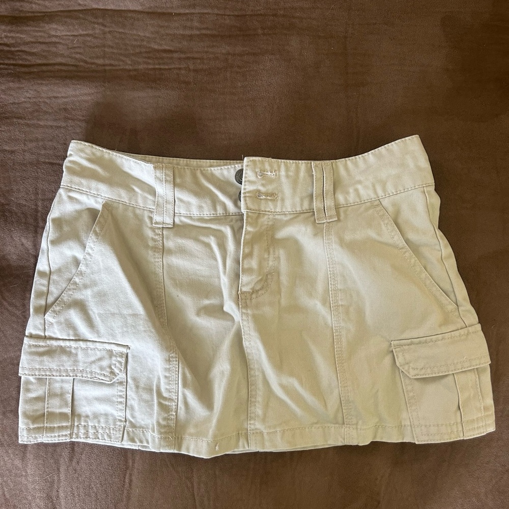 Cotton On Women's Cream Cargo Skirt